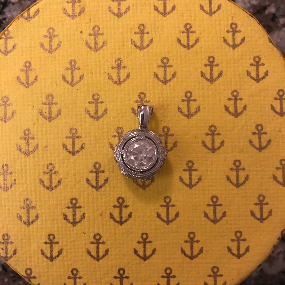 Sterling silver CZ pendant